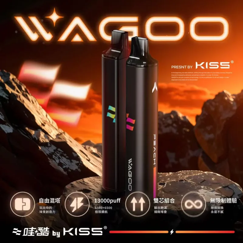 哇酷 KIS5 拋棄式小煙 6500口｜雙芯組合自由混搭・13000Puff升級體驗